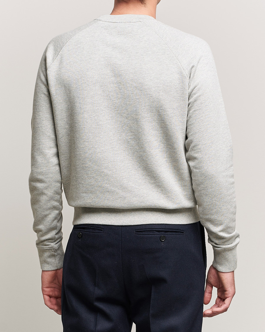 Men | Sweaters & Knitwear | Maison Kitsuné | Tricolor Fox Sweatshirt Grey Melange