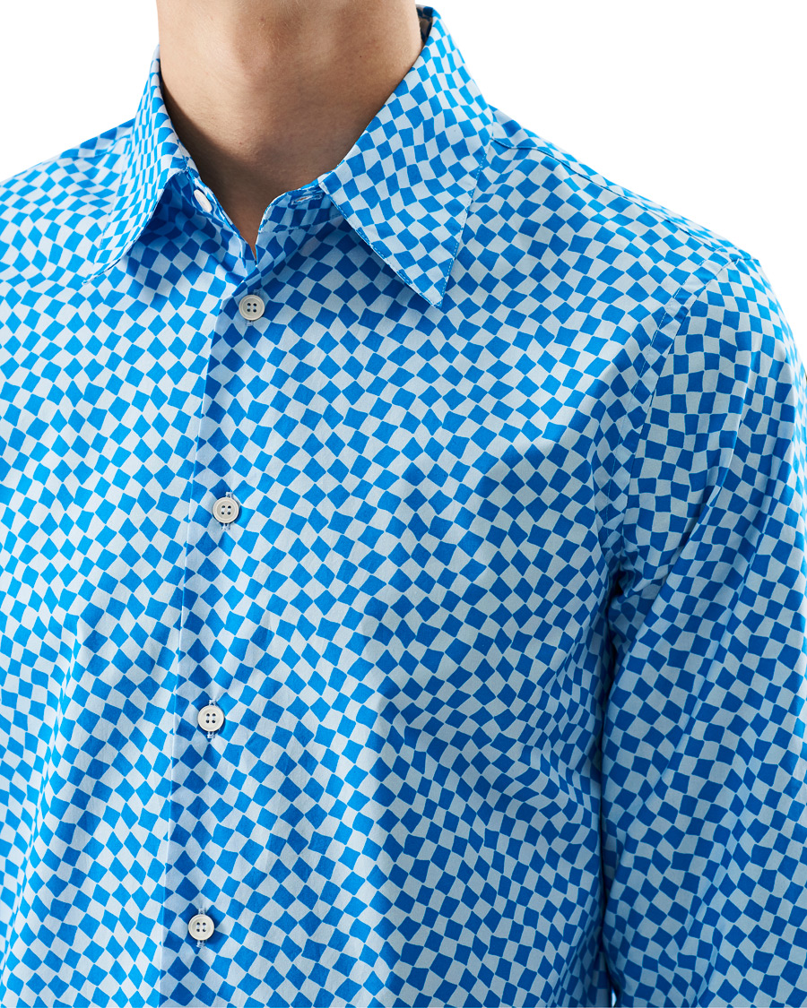 Men | Shirts | Marni | Rhombus Print Shirt Blue