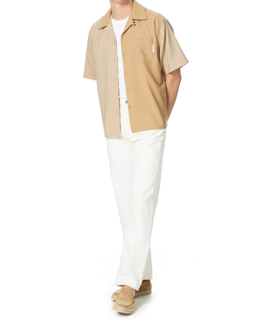 Men | Shirts | Marni | Colour Block Bowling Shirt Beige