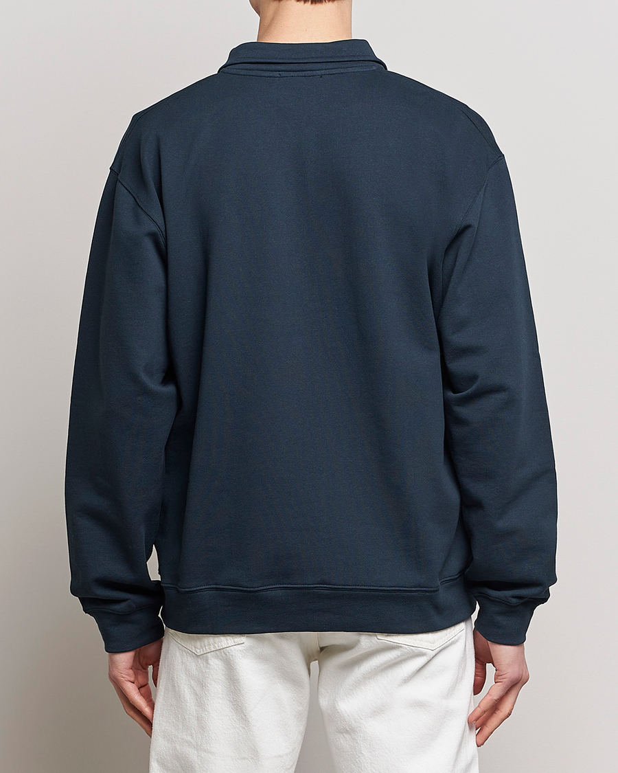 Men | Sweaters & Knitwear | Mackintosh | Dandyman Zip Sweat Navy