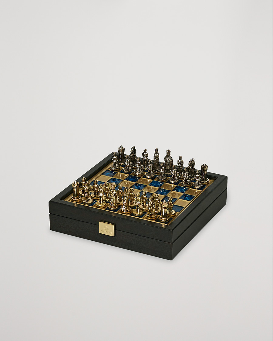 Men | Christmas Gifts | Manopoulos | Byzantine Empire Chess Set Blue