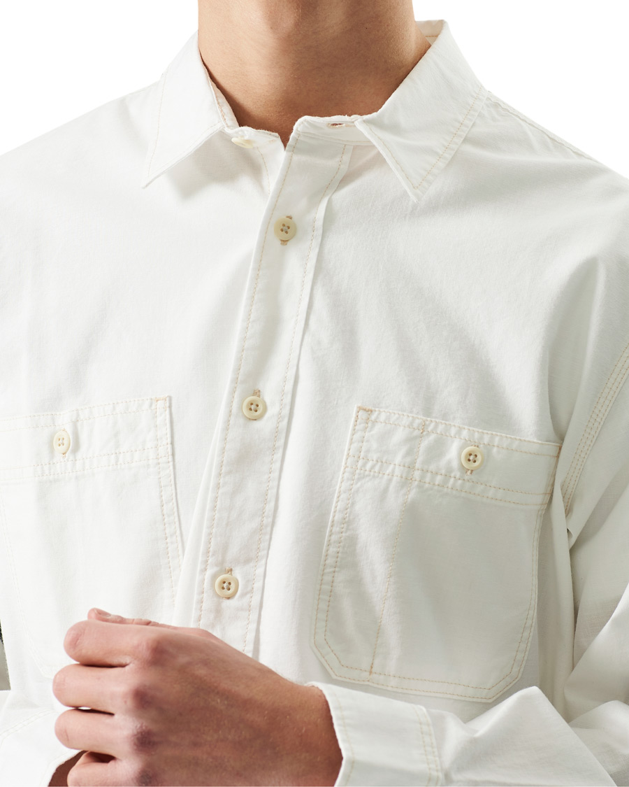Filson Chambray CPO Shirt White at CareOfCarl.com