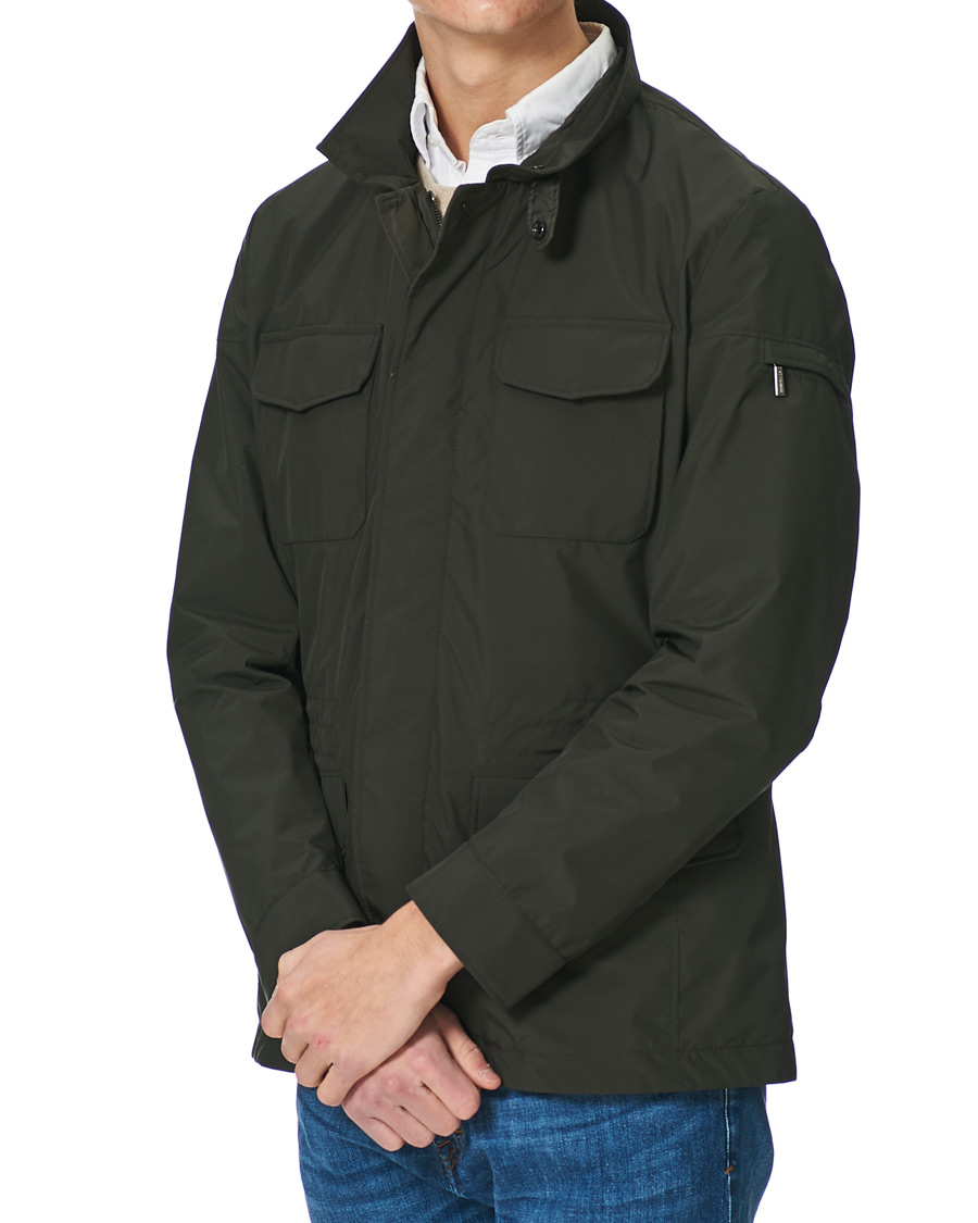 Men | Formal jackets | MooRER | Waterproof Nylon Field Jacket Forest