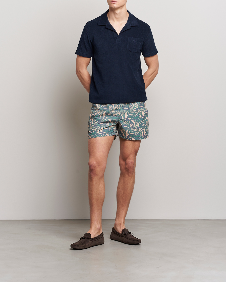 Men | Swimwear | OAS | Printed Swimshorts Woodstock