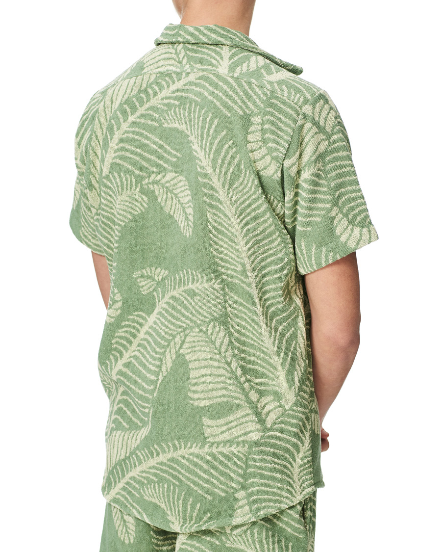 OAS Banana Leaf Short Sleeve Terry Shirt Green at CareOfCarl.com