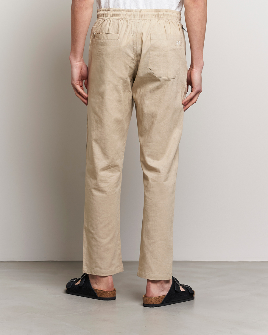 Men | Trousers | OAS | Linen Long Pants Beige