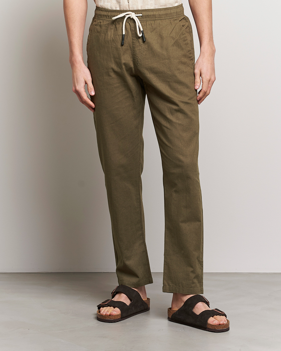 Men | The Linen Closet | OAS | Linen Long Pants Army