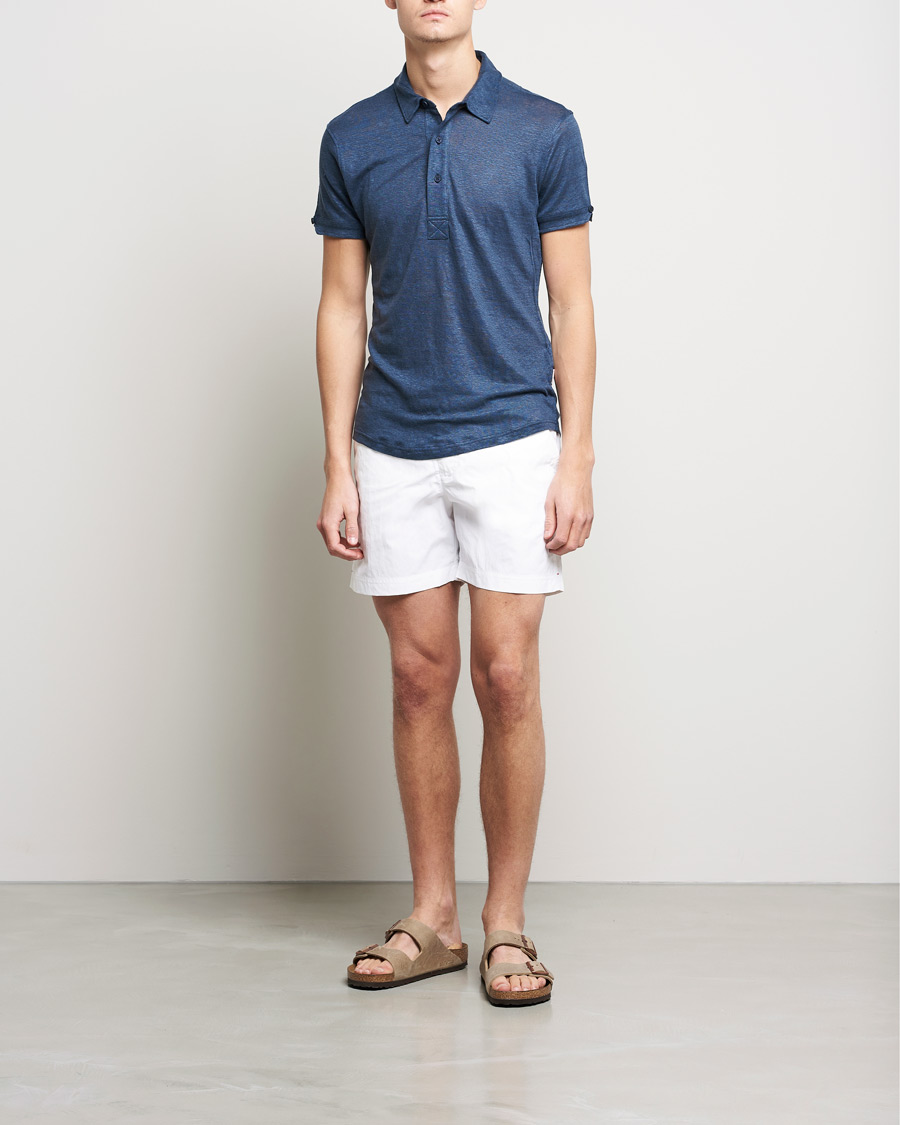 Men | Orlebar Brown Bulldog II Medium Length Swim Shorts White | Orlebar Brown | Bulldog II Medium Length Swim Shorts White