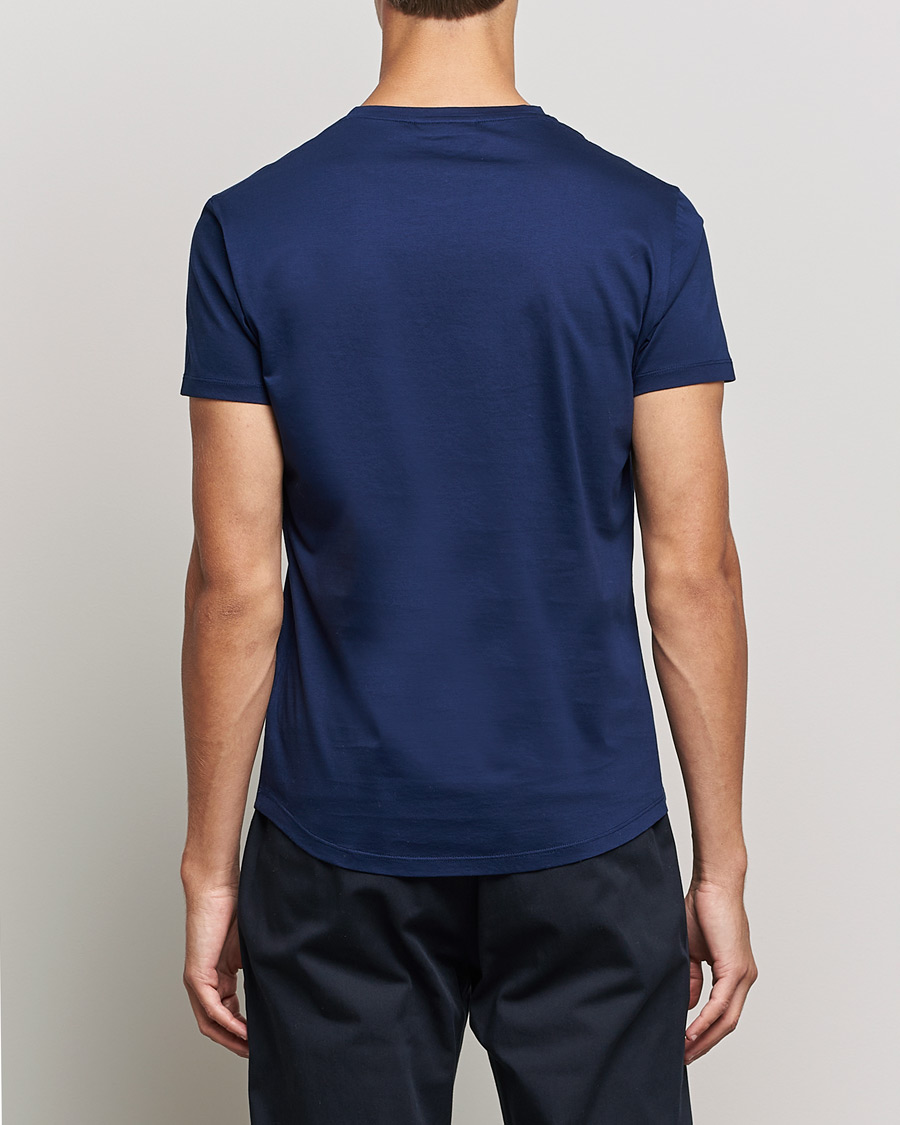 Men | T-Shirts | Orlebar Brown | OB Crew Neck Mercerised Cotton Tee Navy