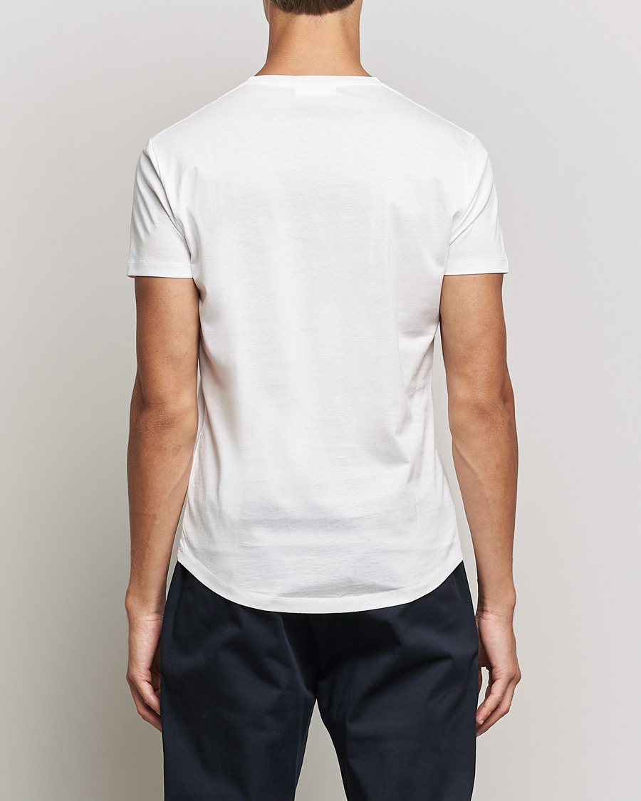 Men | T-Shirts | Orlebar Brown | OB Crew Neck Mercerised Cotton Tee White