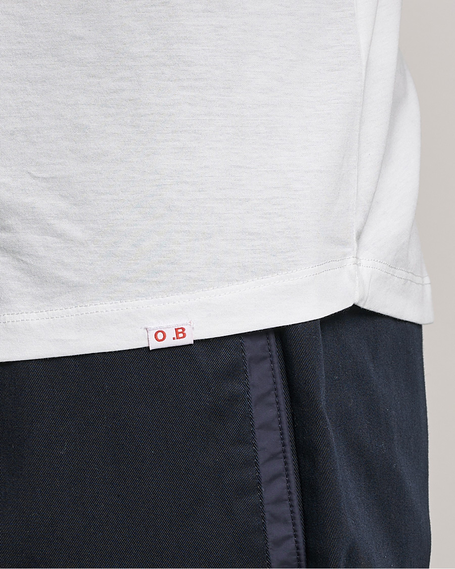 Men | T-Shirts | Orlebar Brown | OB Crew Neck Mercerised Cotton Tee White