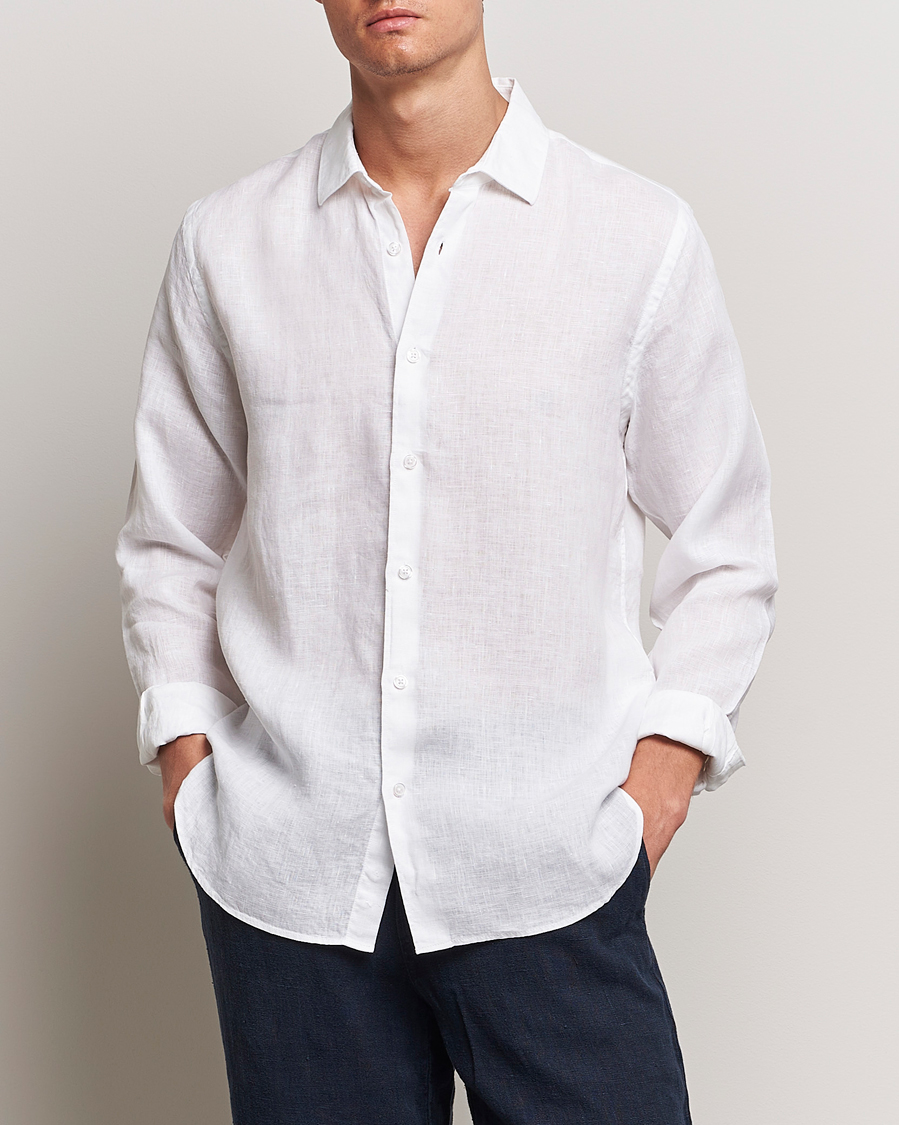 Men | Casual | Orlebar Brown | Giles Linen CLS Shirt White