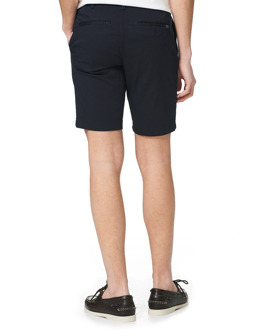 Men | Shorts | Lacoste | Slim Fit Stretch Cotton Bermuda Shorts Navy Blue