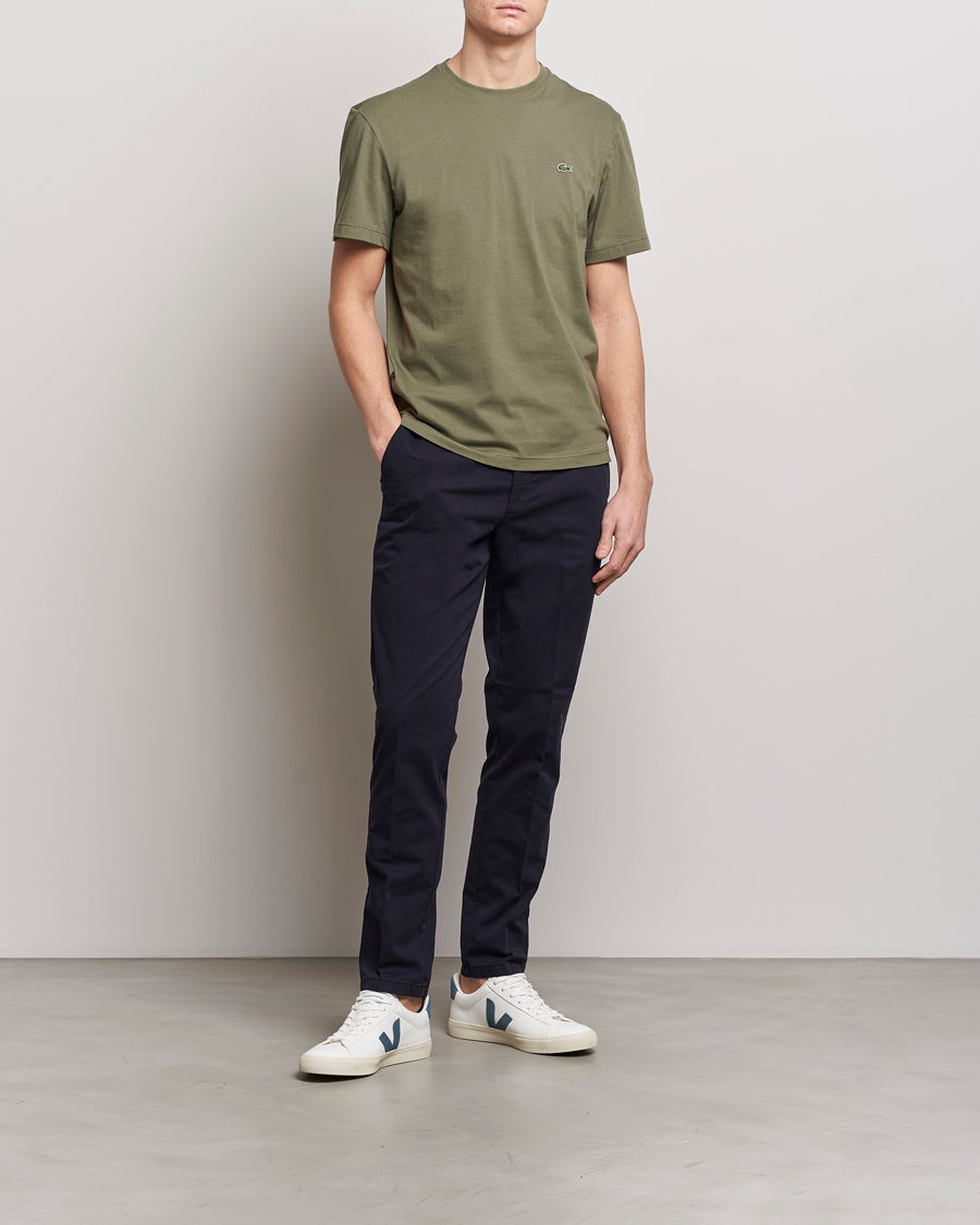 Men | T-Shirts | Lacoste | Crew Neck Tee Army