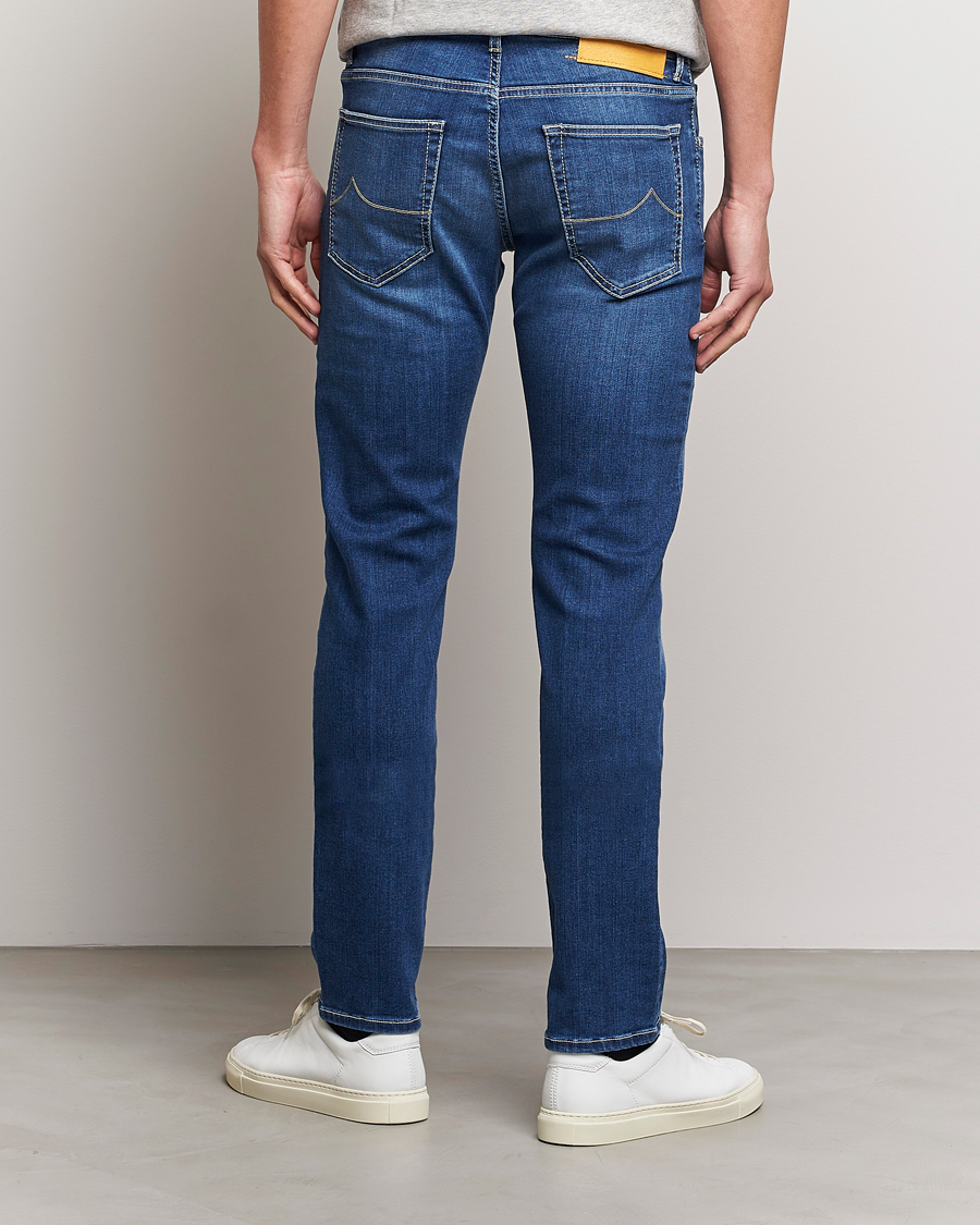 Men | Jeans | Jacob Cohën | Nick 622 Slim Fit Stretch Jeans Stone Wash