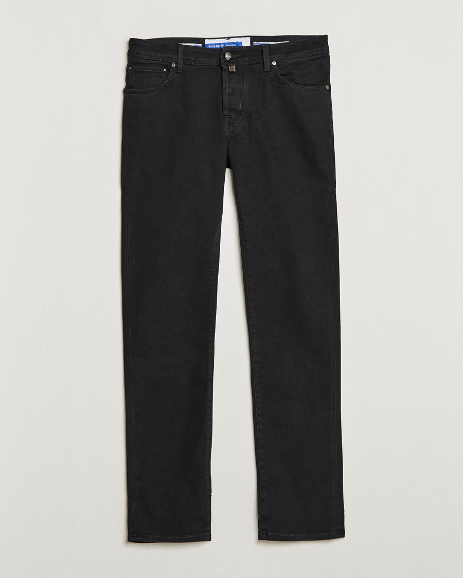 Men | Jeans | Jacob Cohën | Nick 622 Slim Fit Stretch Jeans Black Dark Wash