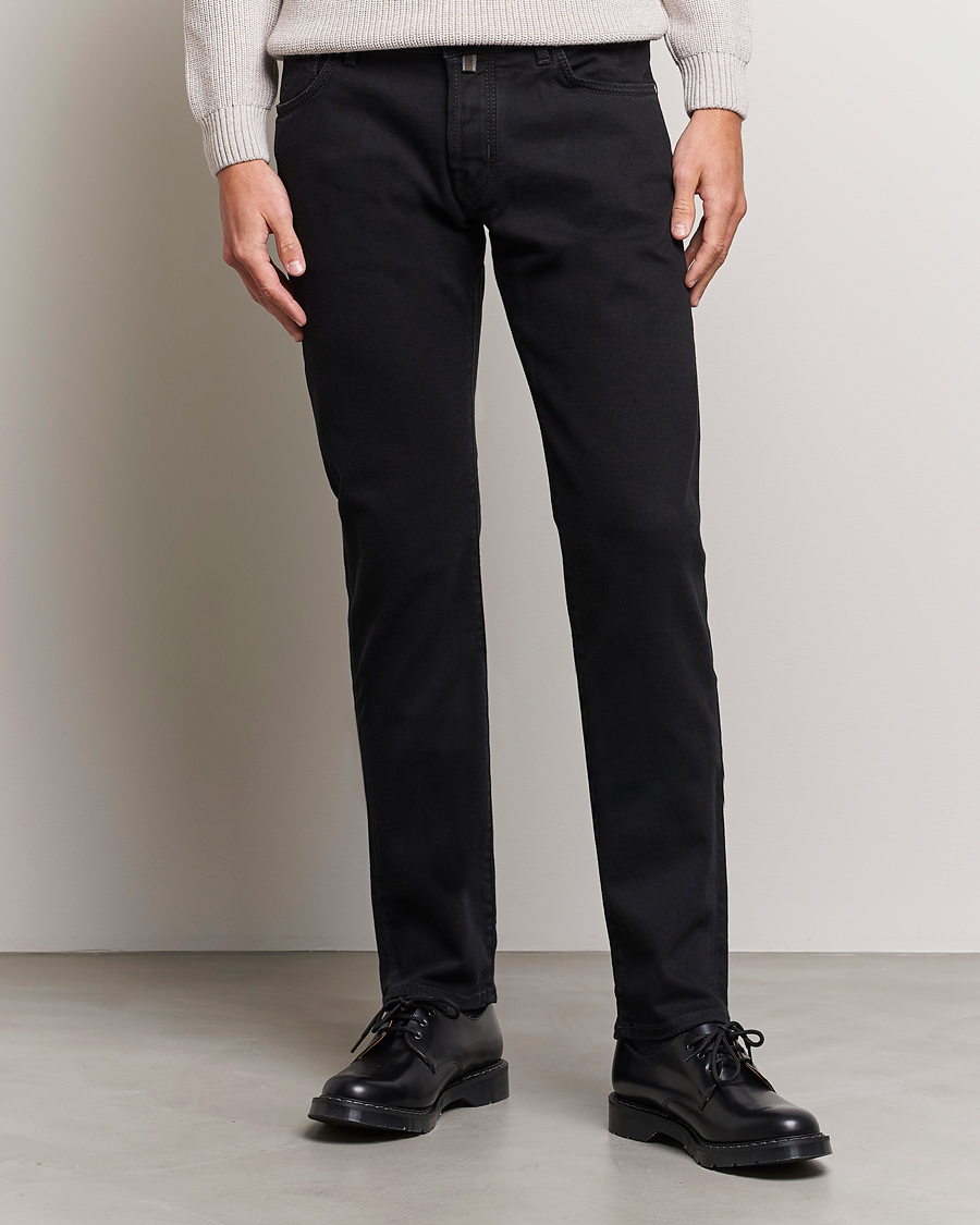 Men | Jeans | Jacob Cohën | Nick 622 Slim Fit Stretch Jeans Black Dark Wash