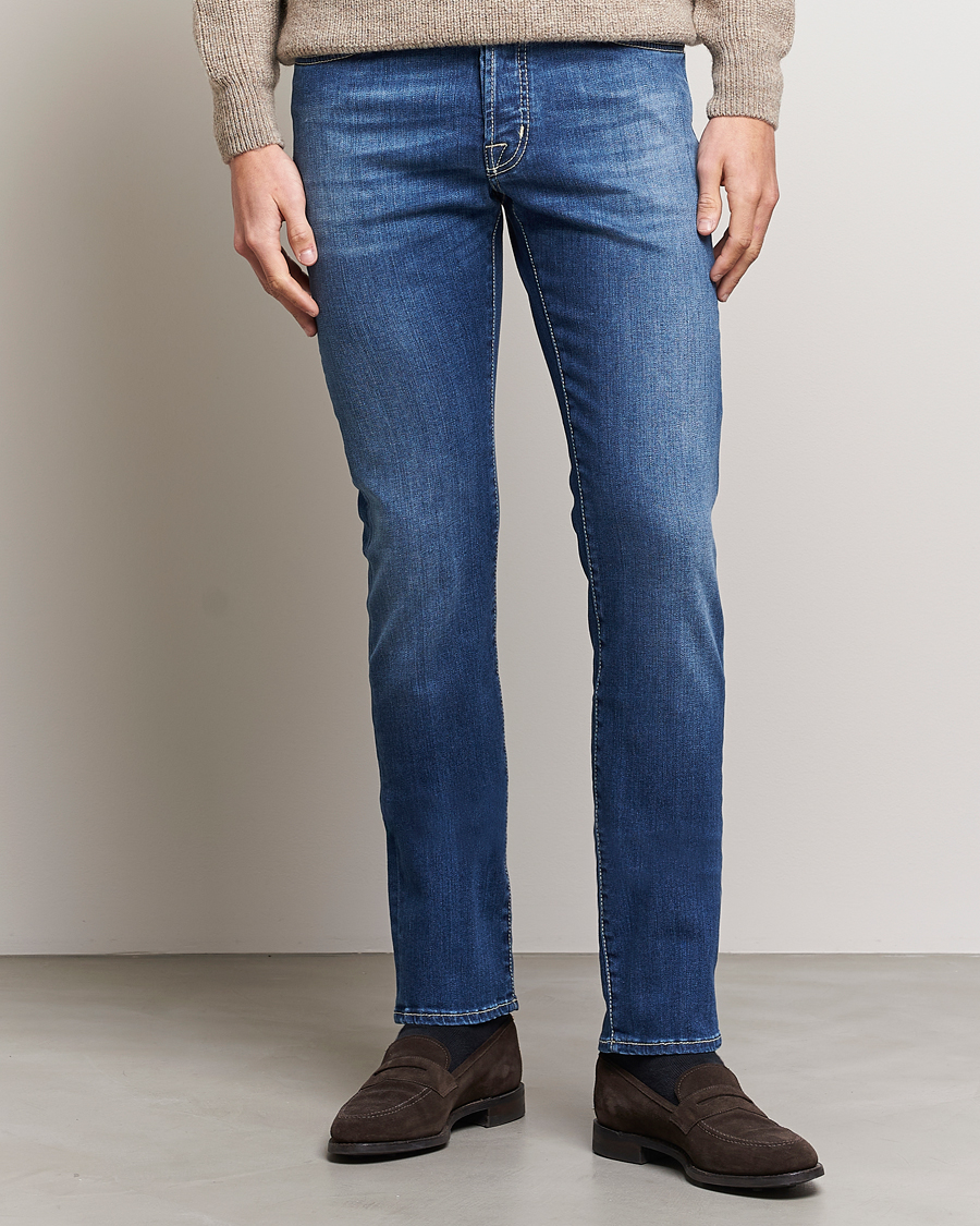 Men | Blue jeans | Jacob Cohën | Bard 688 Slim Fit Stretch Jeans Stone Wash