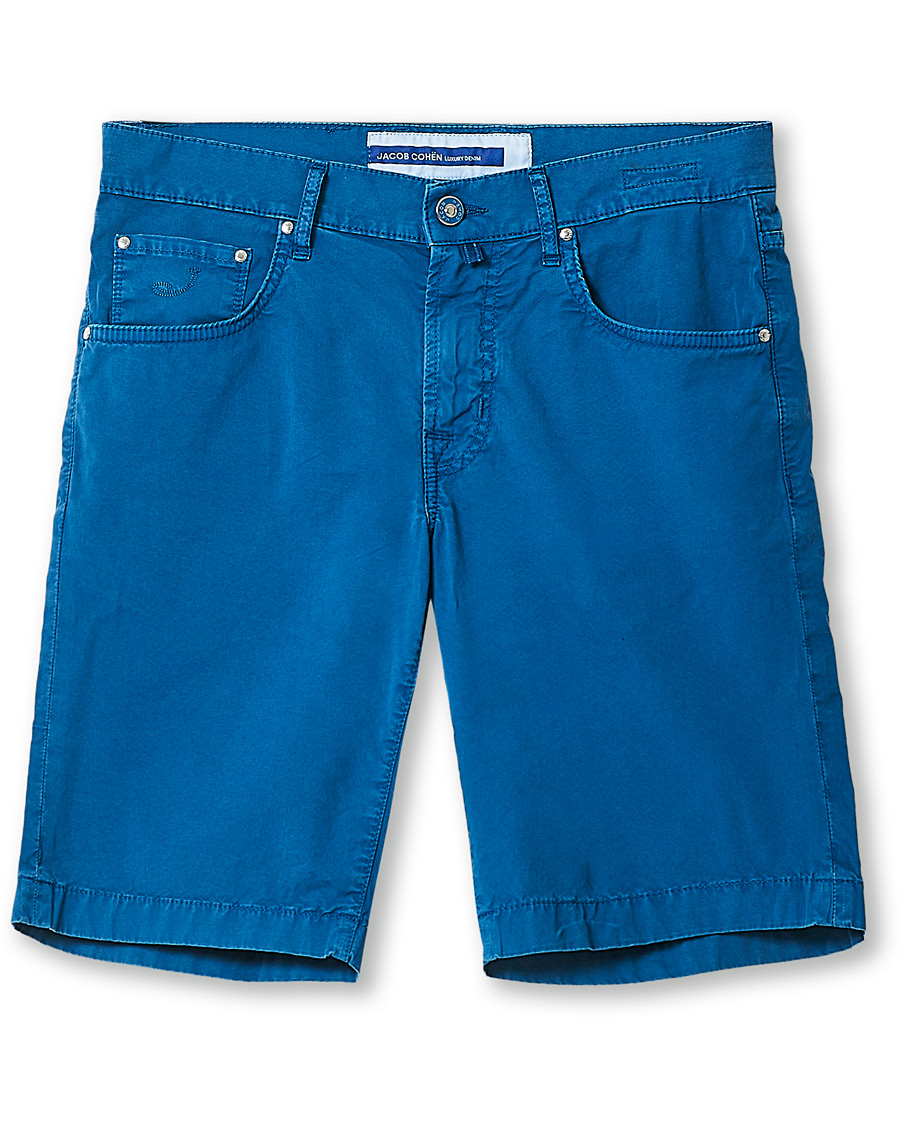 Men | Shorts | Jacob Cohën | Nicolas Cotton Shorts Blue