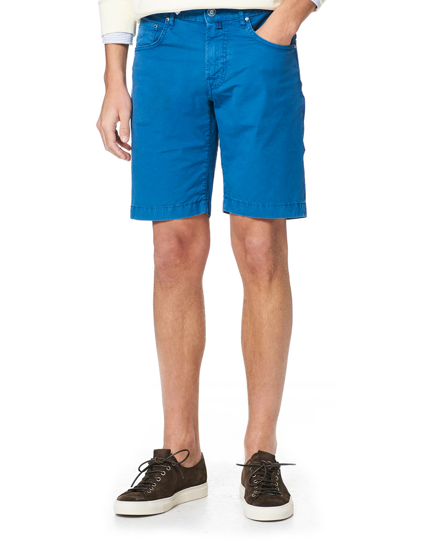 Men | Shorts | Jacob Cohën | Nicolas Cotton Shorts Blue