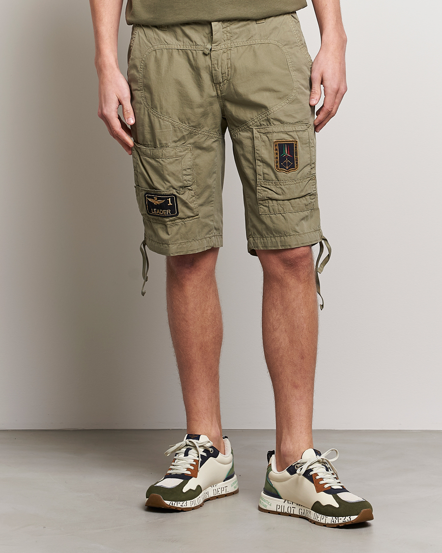 Men | Cargo Shorts | Aeronautica Militare | 7AMH Heritage Bermuda Shorts Green