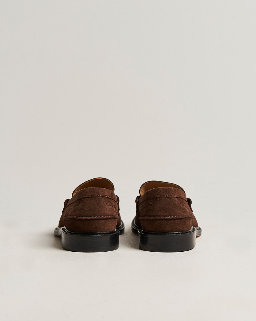 Men | VINNY's Townee Penny Loafer Dark Brown Suede | VINNY's | Townee Penny Loafer Dark Brown Suede