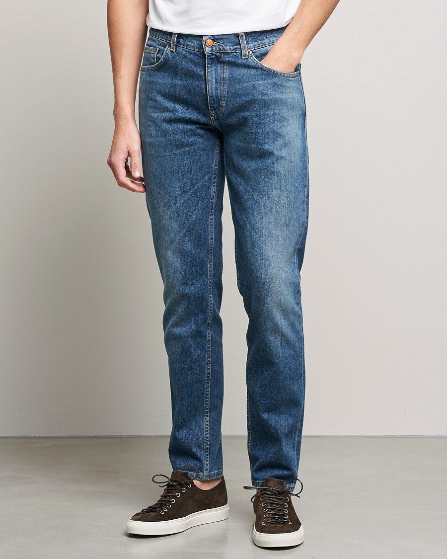 Men |  | Oscar Jacobson | Albert Cotton Stretch Jeans Vintage Wash