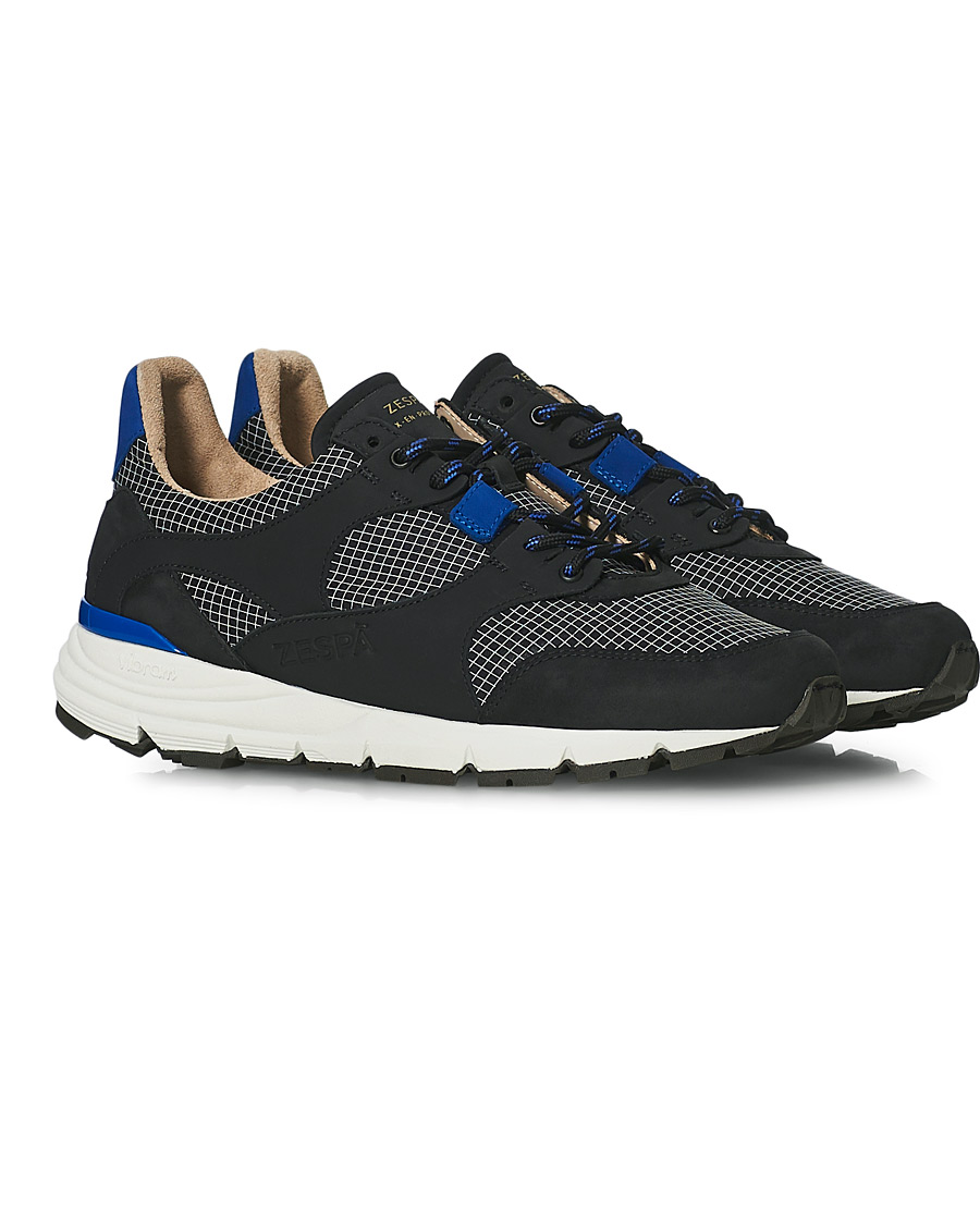 Men |  | Zespà | ZSP Trail Textile Ripstop Sneaker Black/Outremer