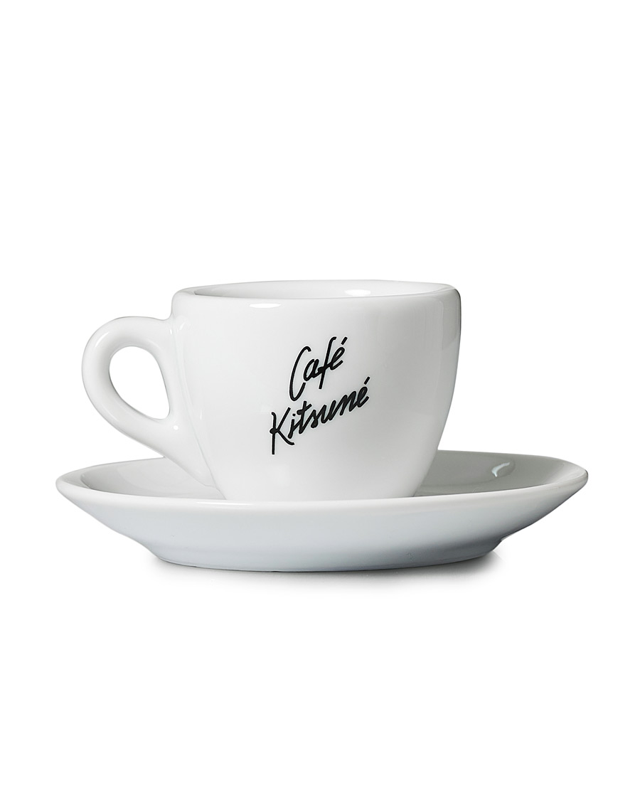 Men | Café Kitsuné Espresso Cup & Saucer White | Café Kitsuné | Espresso Cup & Saucer White