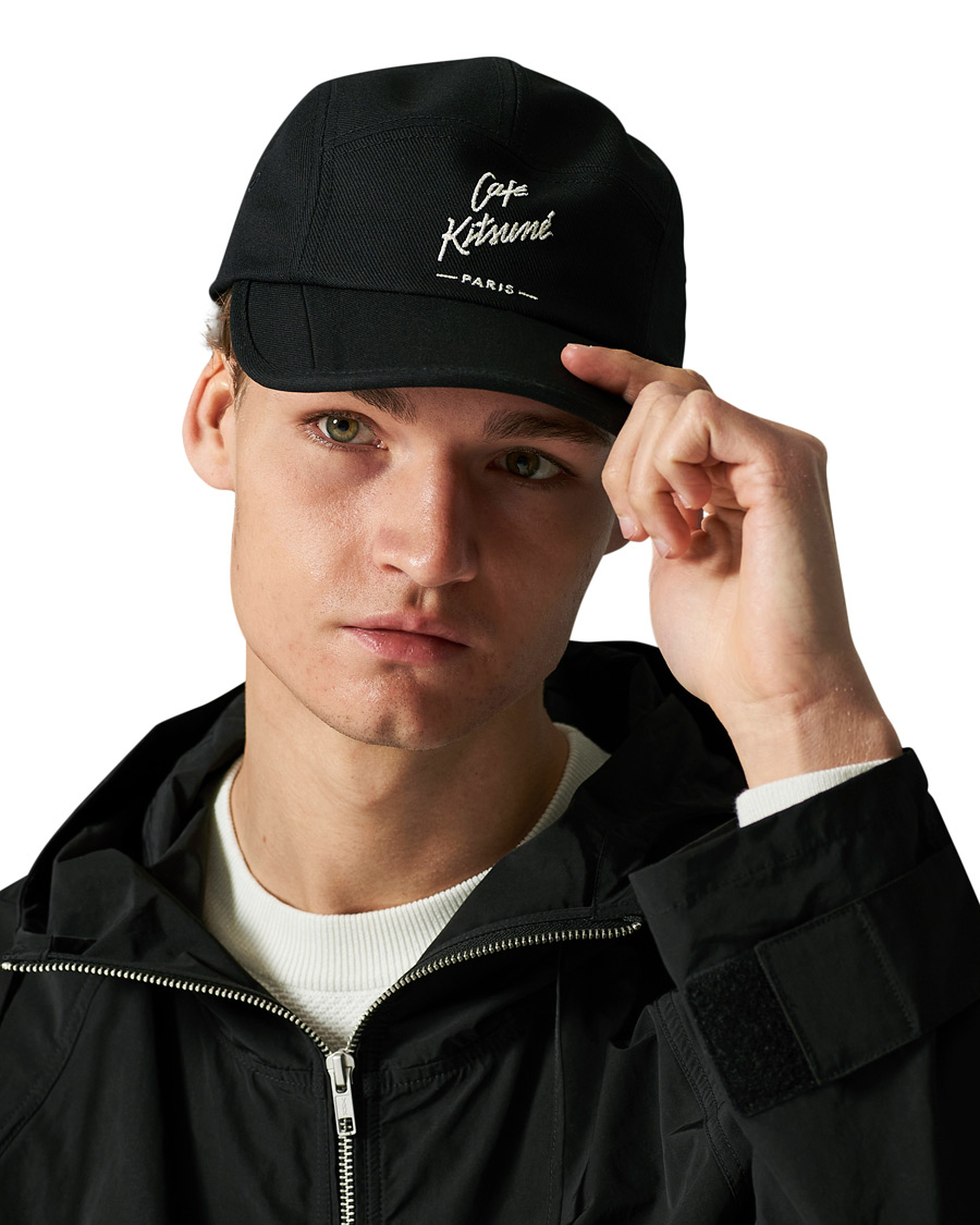 Men | Hats & Caps | Café Kitsuné | Crew Cap Black