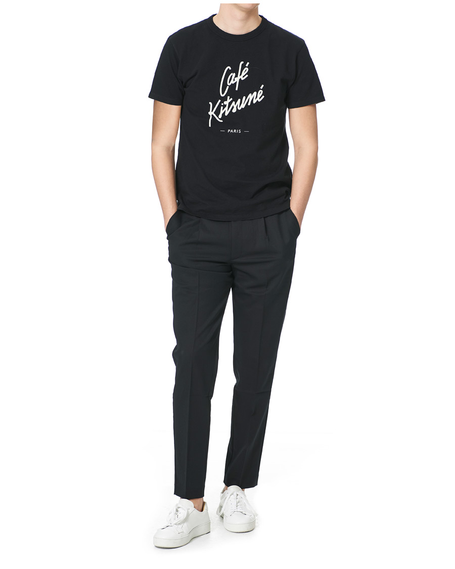 Men | T-Shirts | Café Kitsuné | Crew T-Shirt Black