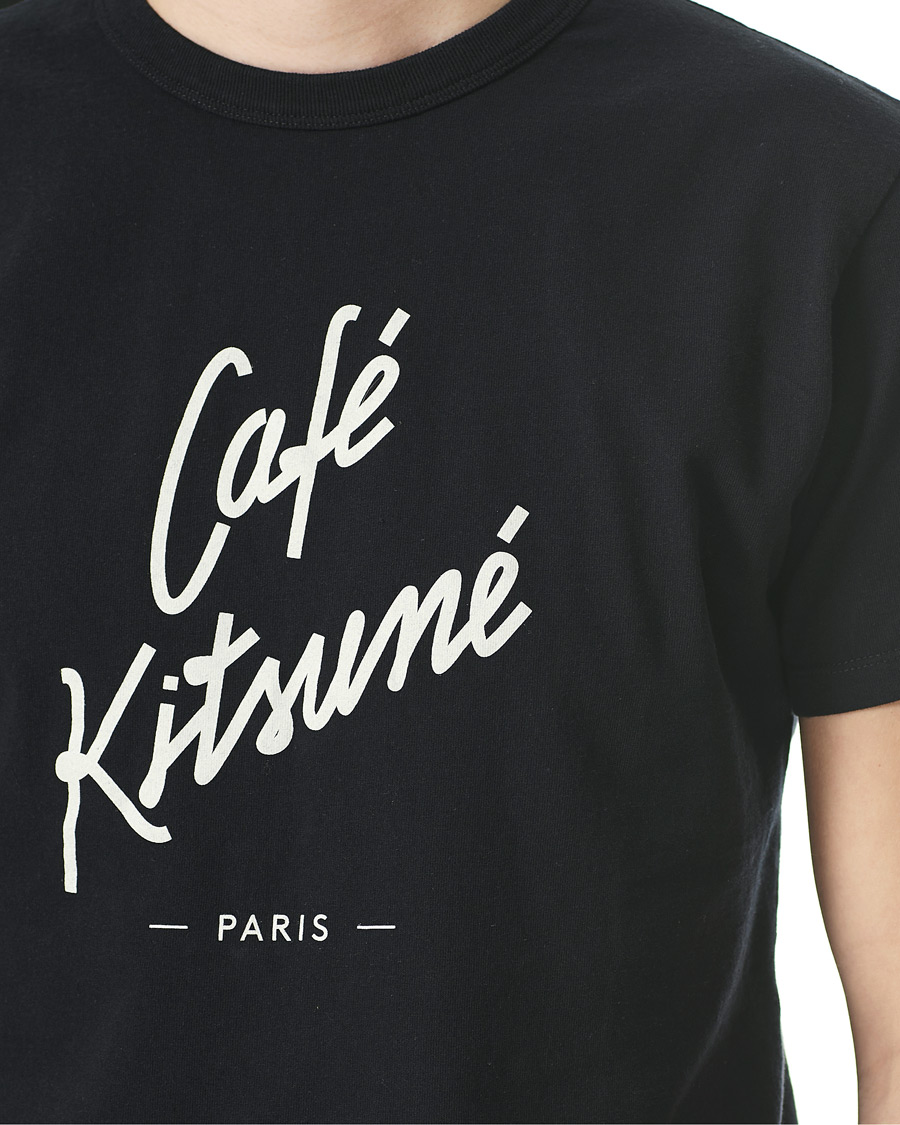 Men | T-Shirts | Café Kitsuné | Crew T-Shirt Black