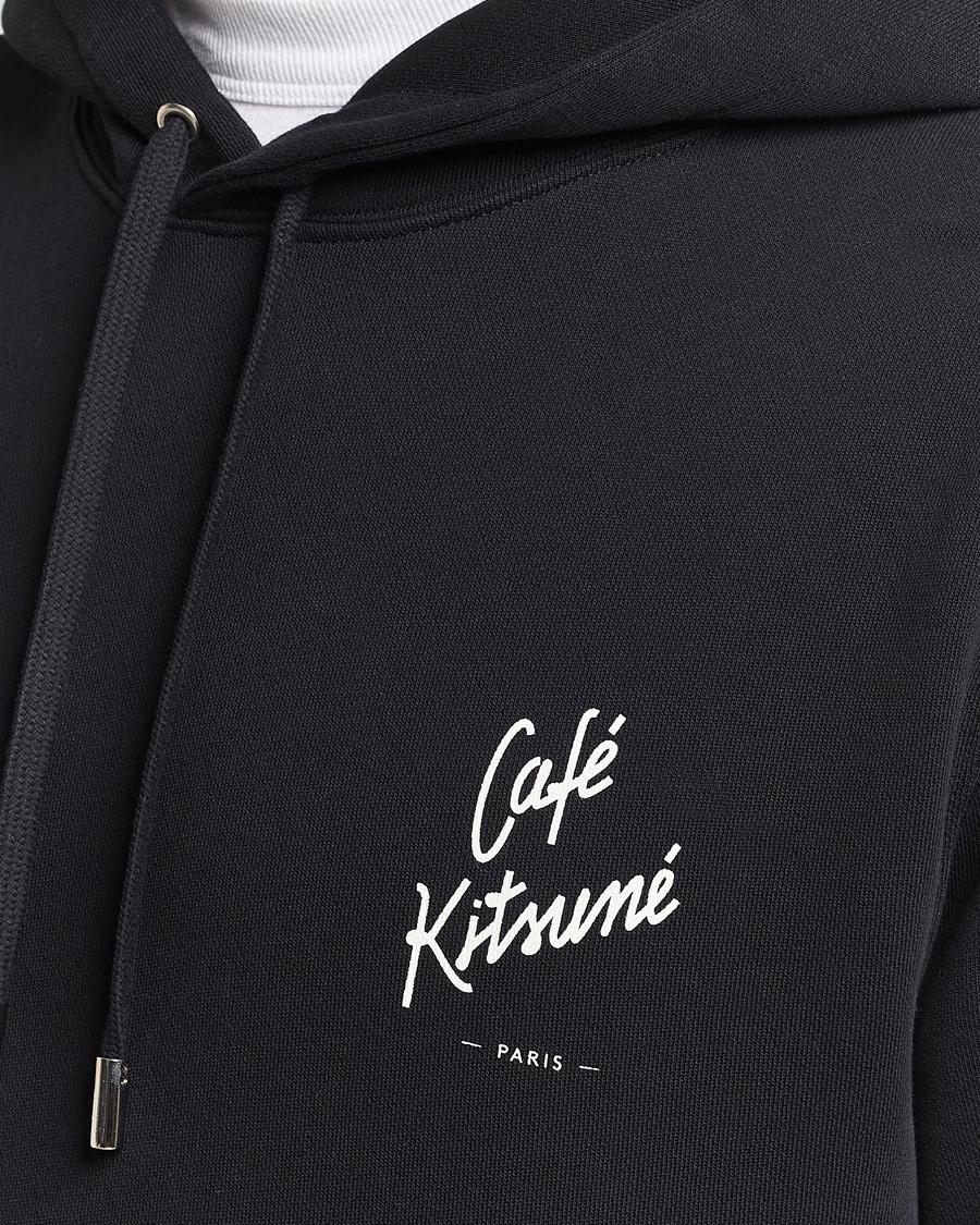 Men | Sweaters & Knitwear | Café Kitsuné | Crew Hoodie Black