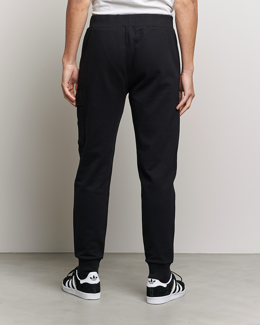 Men | Trousers | C.P. Company | Diagonal Raised Fleece Lens Sweatpants Black