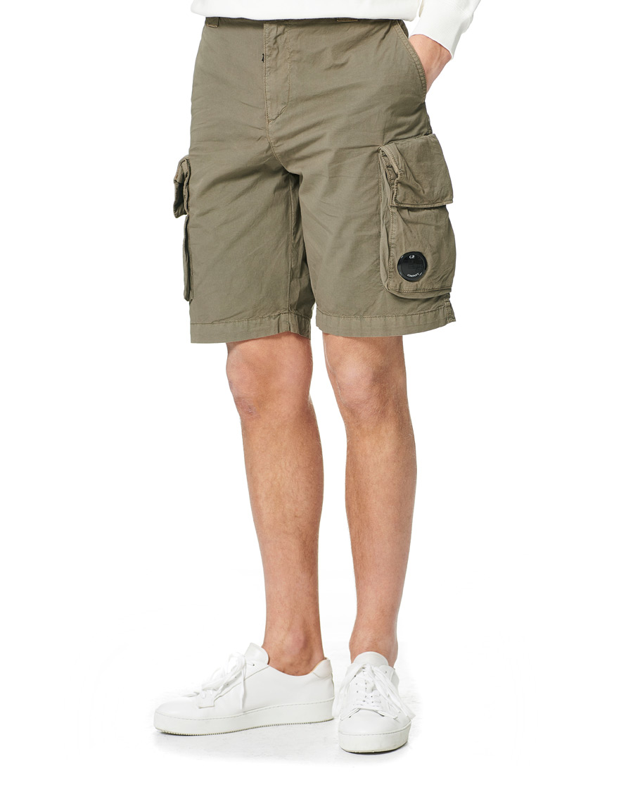 Men | Shorts | C.P. Company | Stretch Twill Cargo Shorts Olive