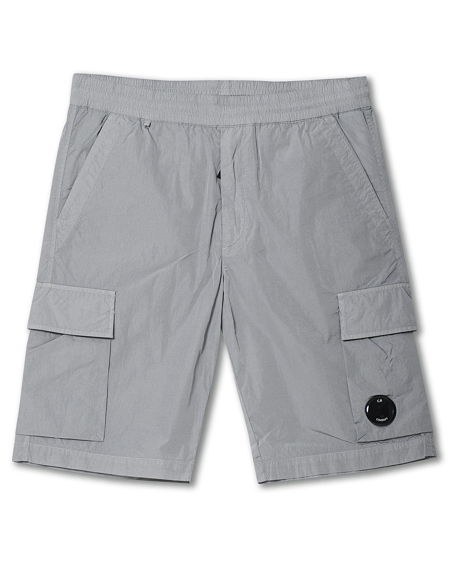 Men | Cargo Shorts | C.P. Company | Chrome-R Drawstring Cargo Shorts Grey