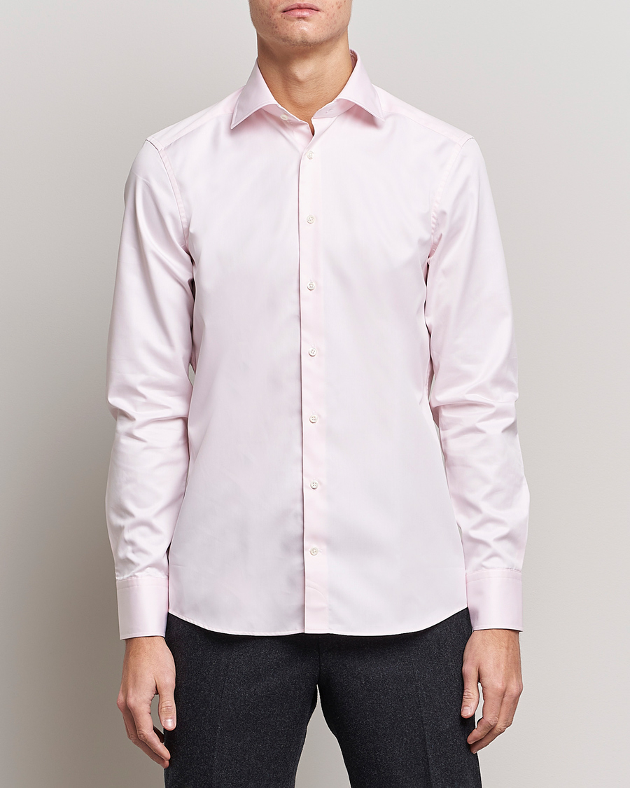 Men |  | Stenströms | Slimline Cut Away Shirt Pink