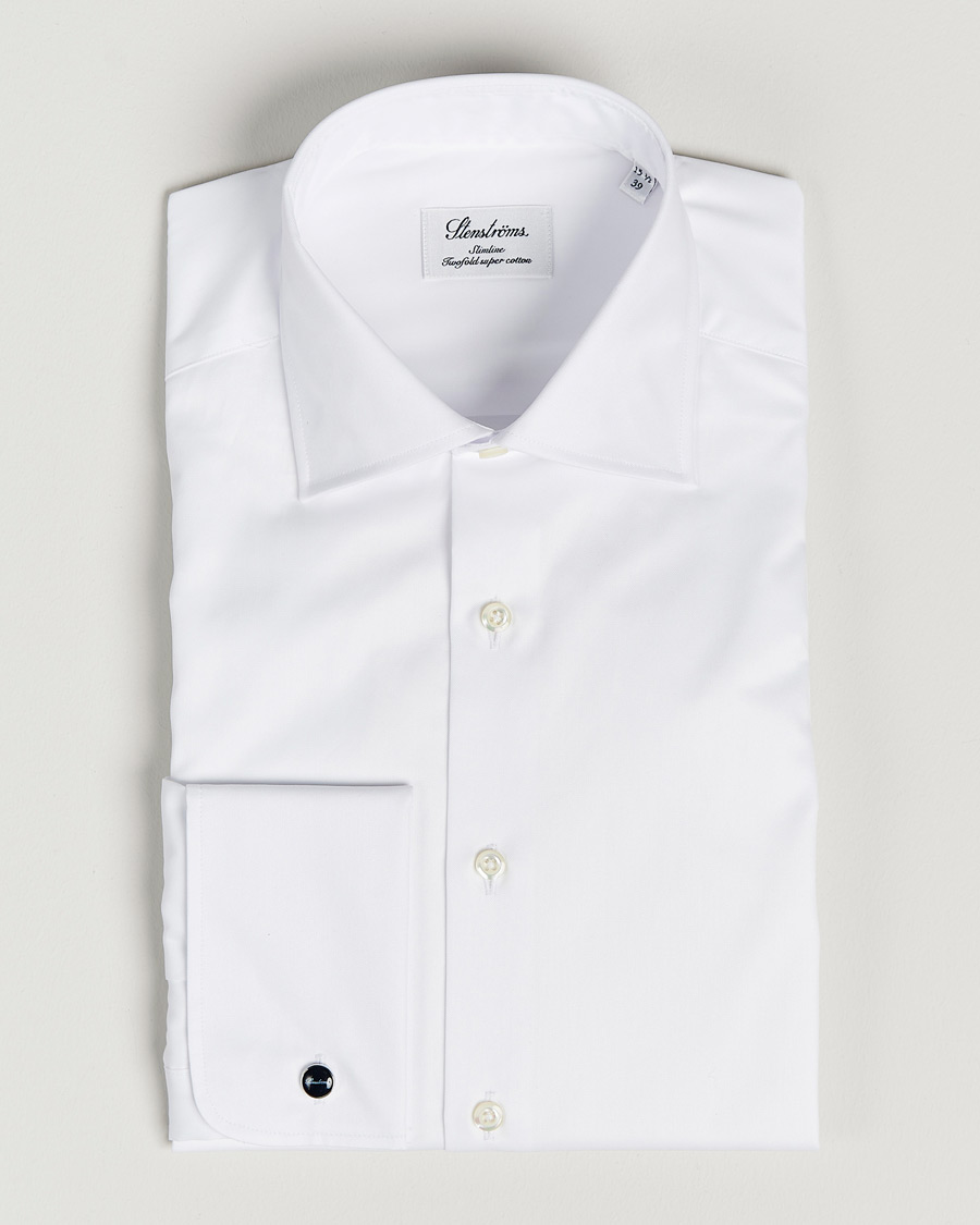 Men | Shirts | Stenströms | Slimline Double Cuff White