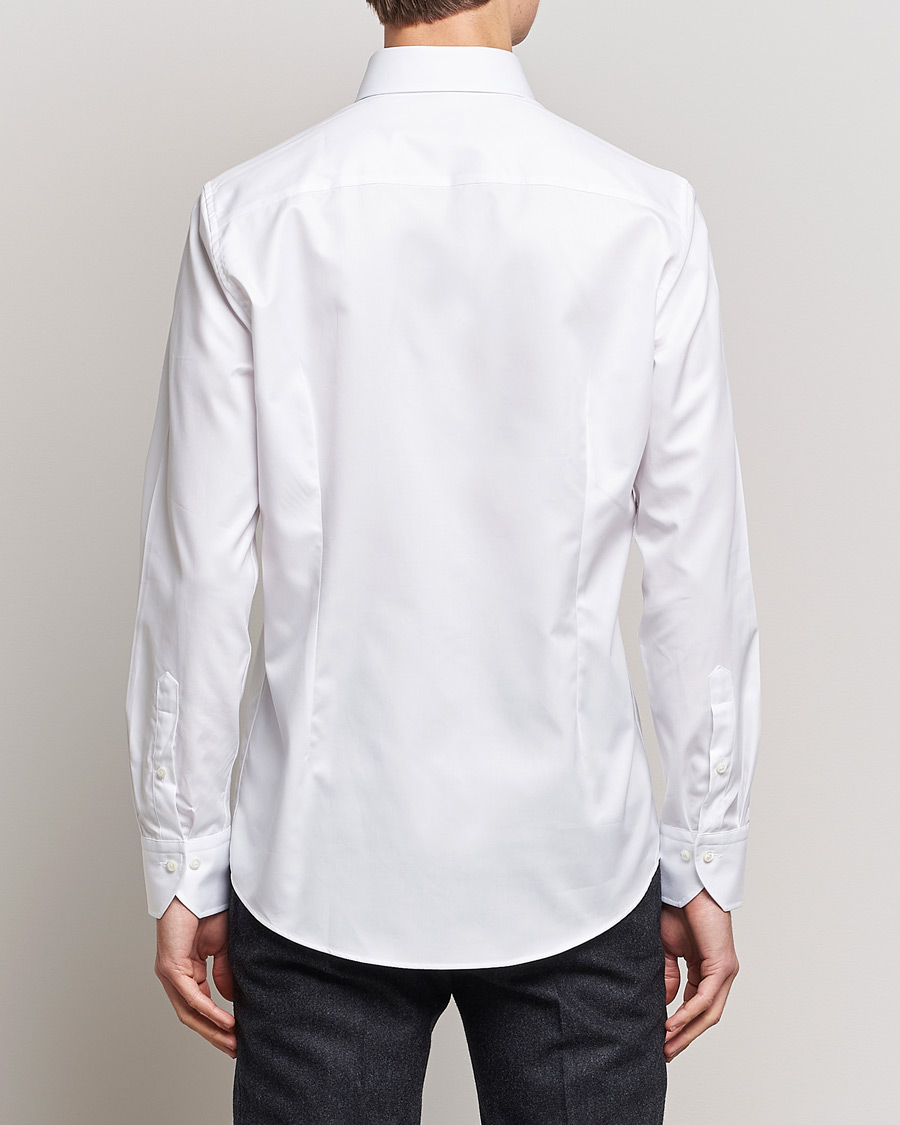 Men | Shirts | Stenströms | Slimline Extreme Cut Away Shirt White