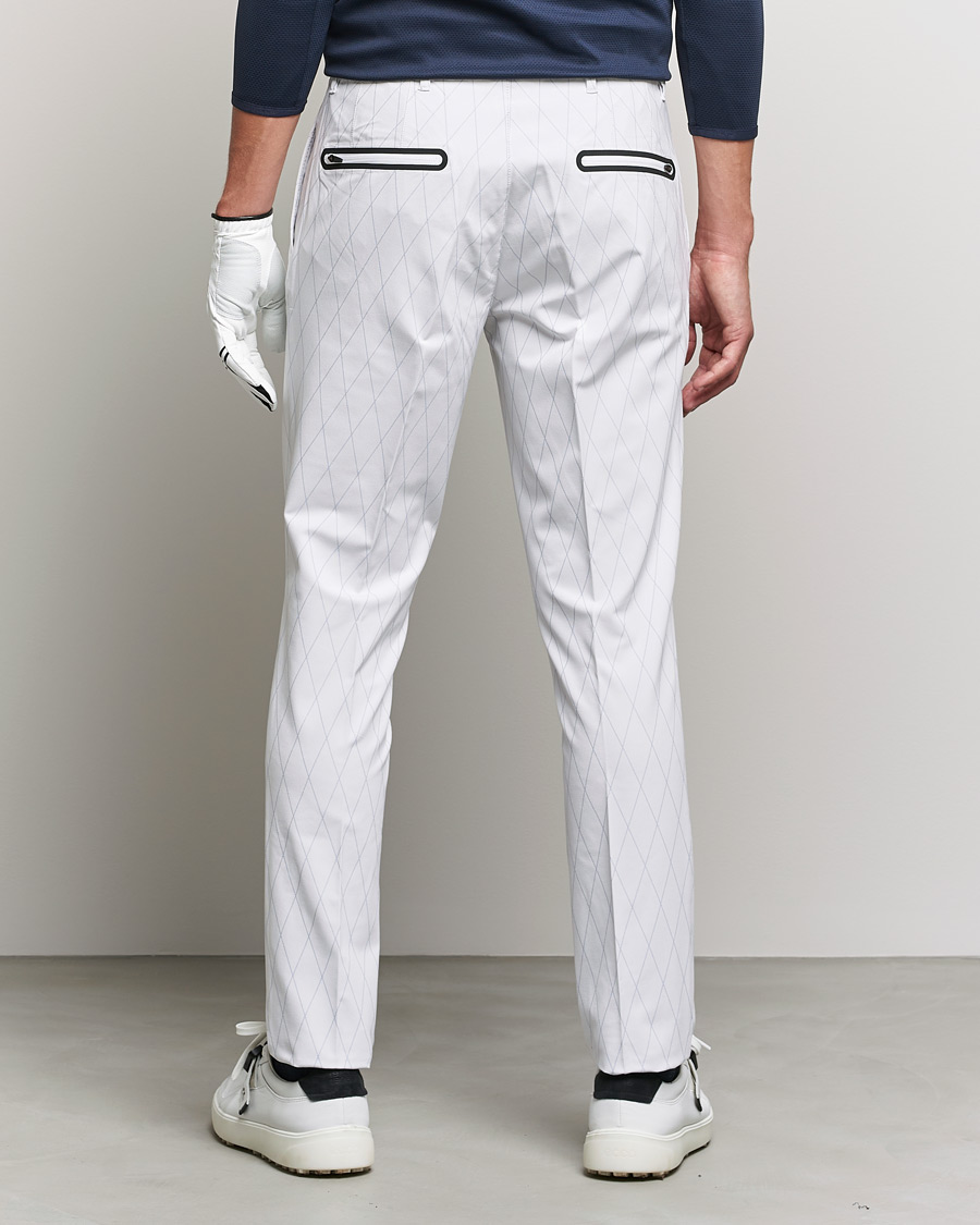 Men | Trousers | J.Lindeberg | Active Argyle Golf Pants White