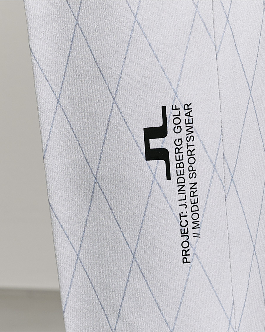 Men | Trousers | J.Lindeberg | Active Argyle Golf Pants White