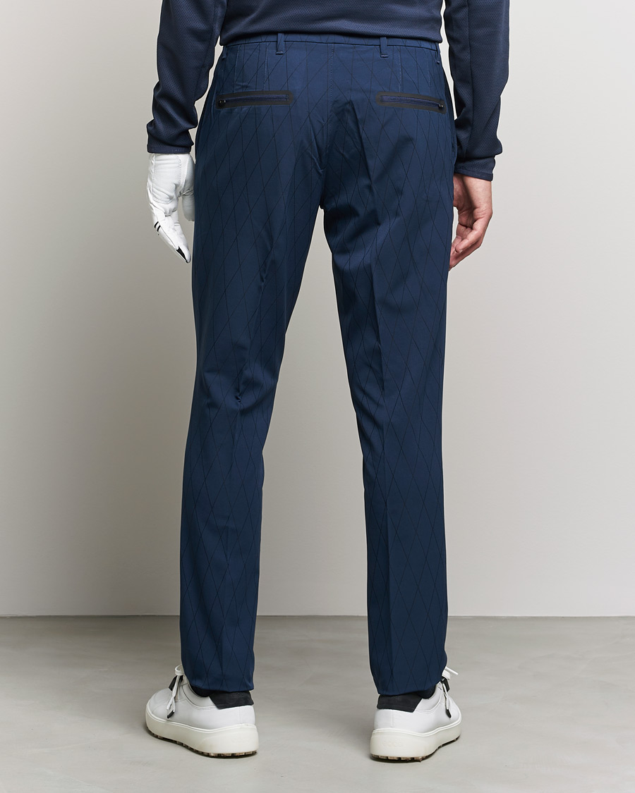 Men | Trousers | J.Lindeberg | Active Argyle Golf Pants Navy