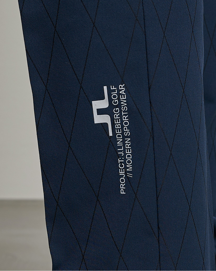 Men | Trousers | J.Lindeberg | Active Argyle Golf Pants Navy