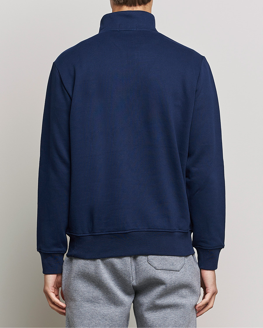 Men | Sweaters & Knitwear | Polo Ralph Lauren | Fleece Jersey Half Zip Cruise Navy