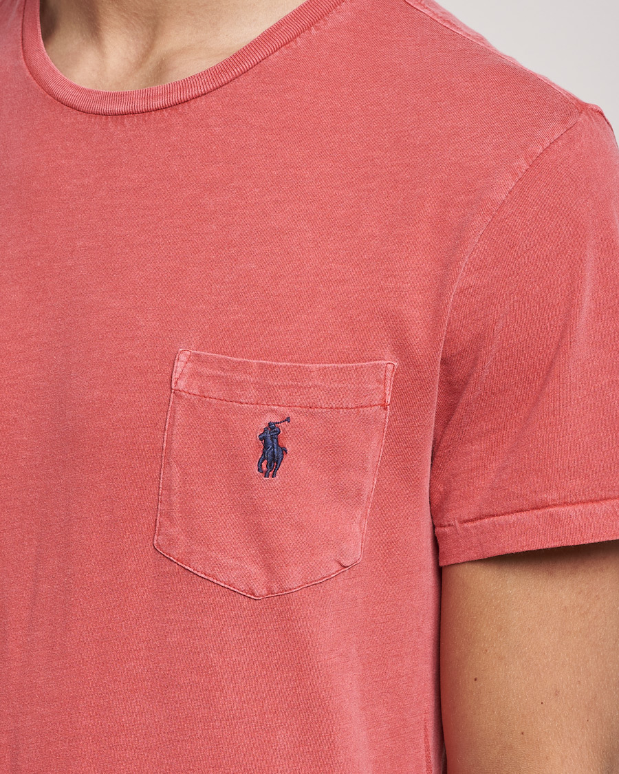 Men | T-Shirts | Polo Ralph Lauren | Washed Crew Neck Pocket Tee Starboard Red