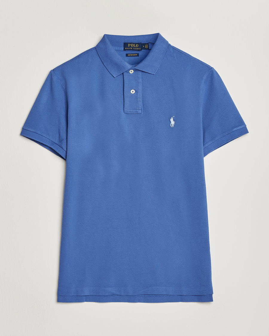 Men | Polo Shirts | Polo Ralph Lauren | Custom Slim Fit Polo Liberty Blue