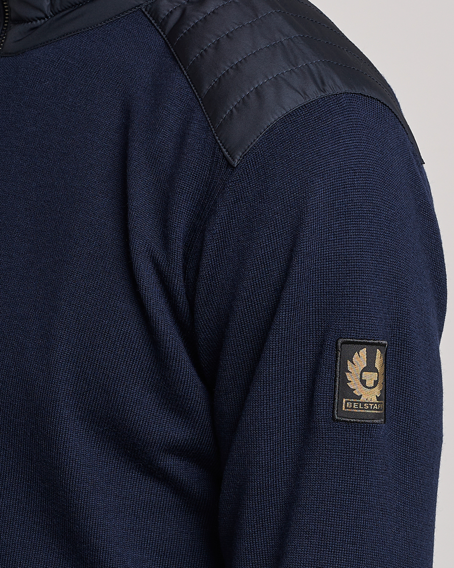 Men | Sweaters & Knitwear | Belstaff | Kelby Zip Cardigan Navy