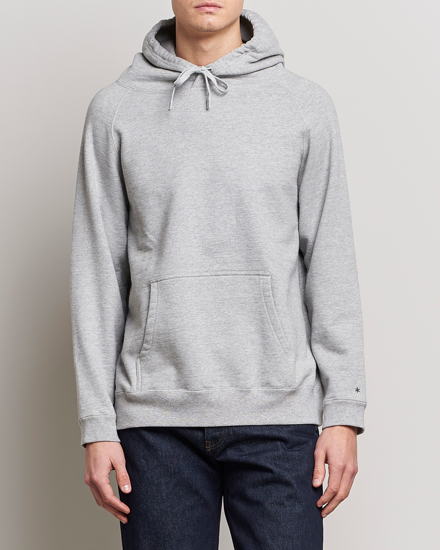 Men | Hooded Sweatshirts | Snow Peak | Recycled Cotton Hoodie Medium Grey