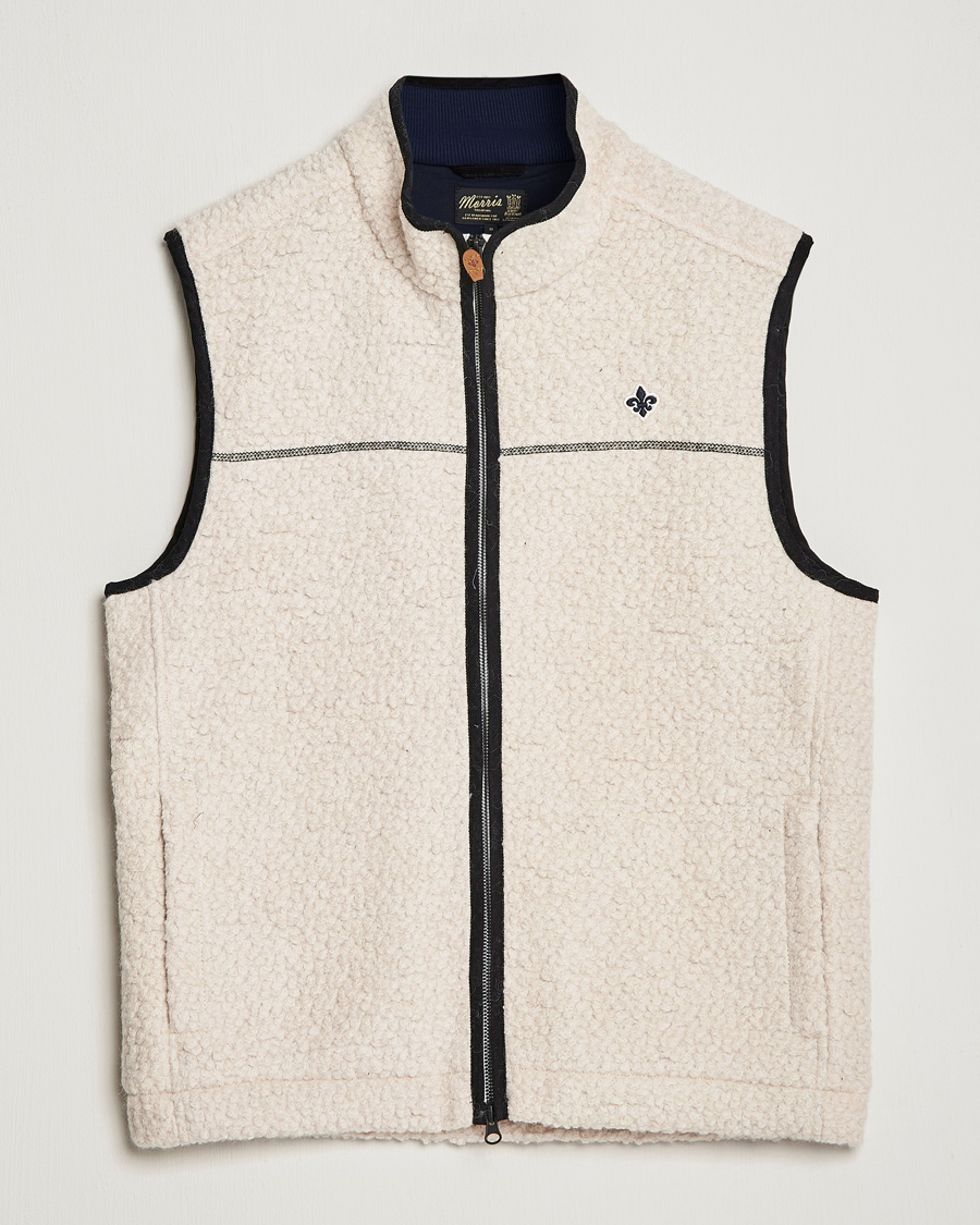 Men | Gilets | Morris | Whitfield Pile Vest White