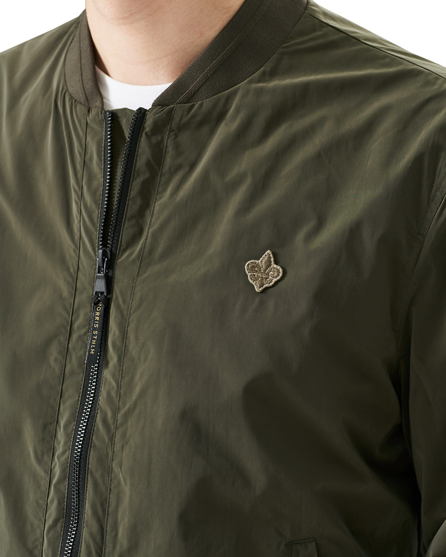 Men | Coats & Jackets | Morris | Nicolas Nylon Bomber Jacket Olive